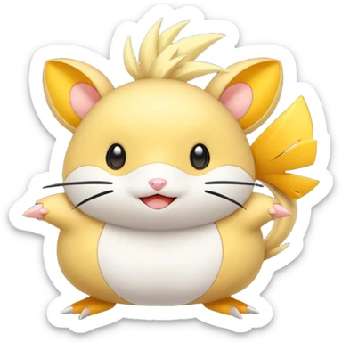 Joltik-Dedenne-Togedemaru-fusion sticker