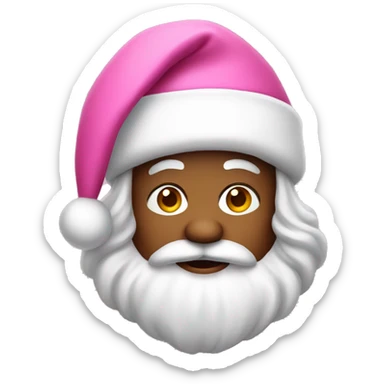 Pink Santa Claus  sticker