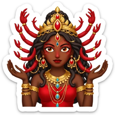 Hindu deity Kali Maa emoji sticker