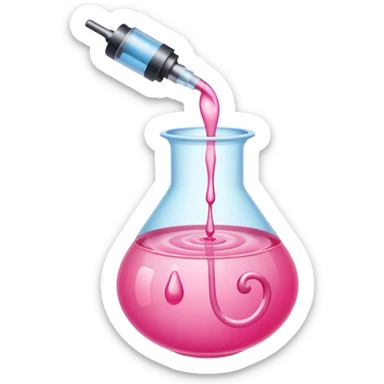 Injeção rosa sticker