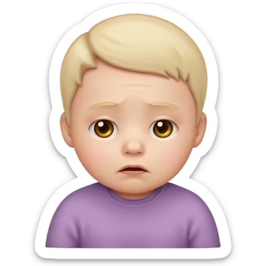 Please make an iPhone version of the baby emoticon that hurts because of the fever sticker