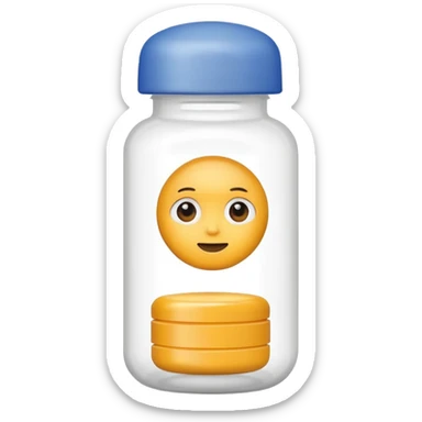 Pill bottle sticker