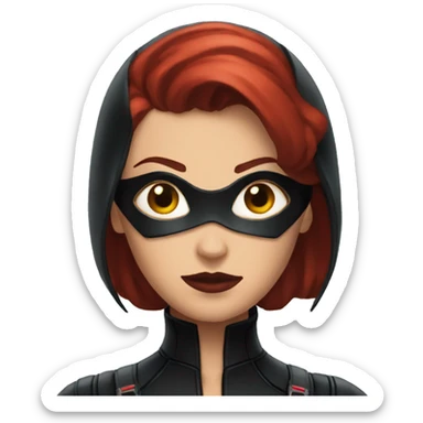 black widow marvel sticker