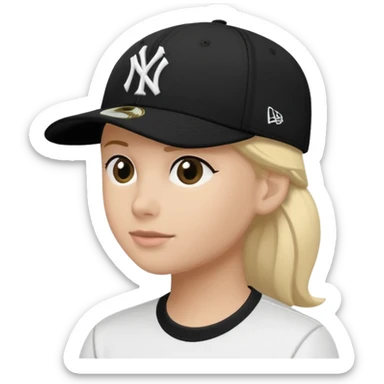 Cappellino New Era New York nero sticker