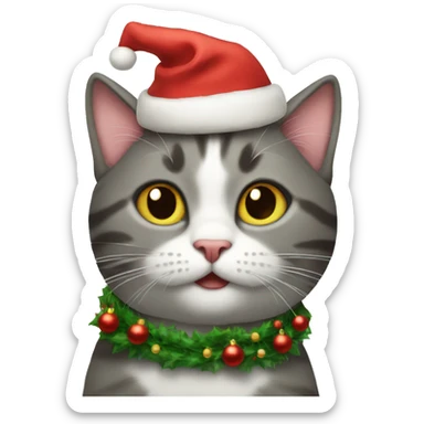 Christmas cats sticker