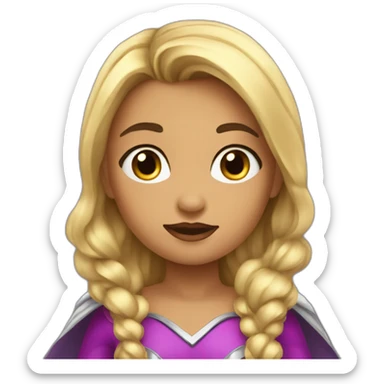 una niña de superhéroe sticker