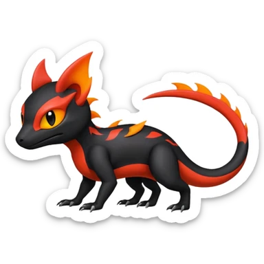 Salandit-Noibat-Litten-Hybrid (Full body) sticker