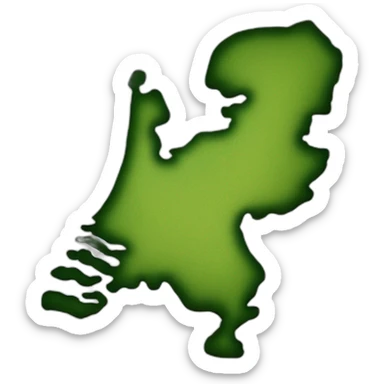 a map of the netherlands sticker