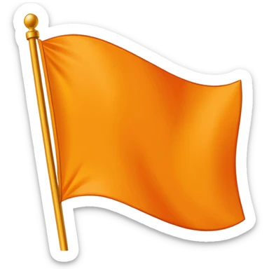 I want orange flag emoji represents hinduism sticker