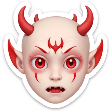 Crybaby cute littile demon  sticker
