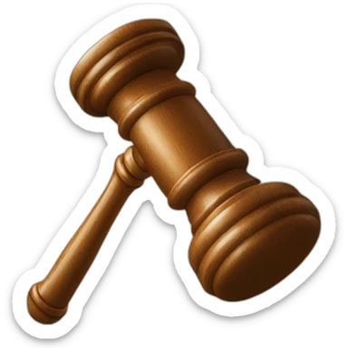 Gavel and sound block sticker