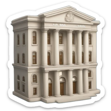 EDIFICIO DEL BANCO DE LA MONEDA CON DINERO sticker