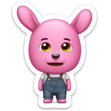 Conejito rosa sticker