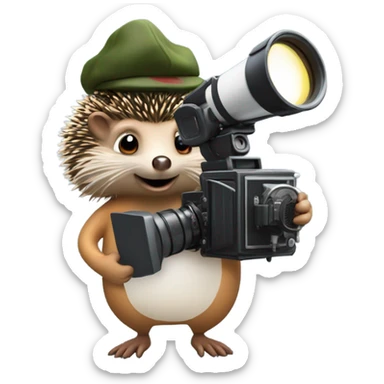 hedgehog movie director sticker