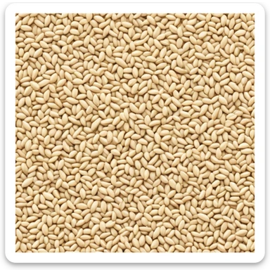 sesame seeds sprinkled on a surface sticker