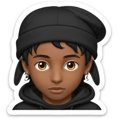 Bonnet à oreilles longues et pointues de playboi carti  sticker