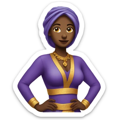 female genie emoji sticker