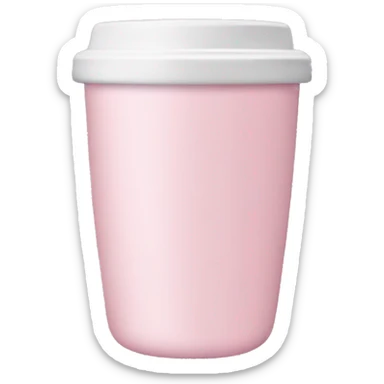 Light pink tumbler without face sticker
