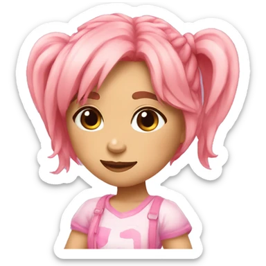 chiby girl streamer hype cool sticker