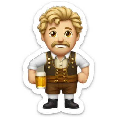 drunk bavarian sticker