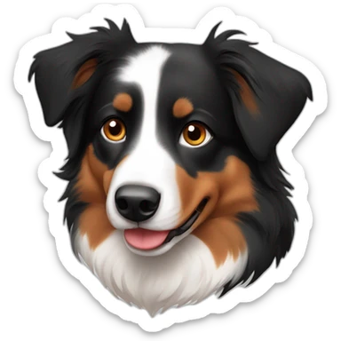 Australian shepherd red tricolor sticker