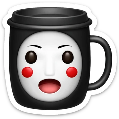 coffee cup no face sticker