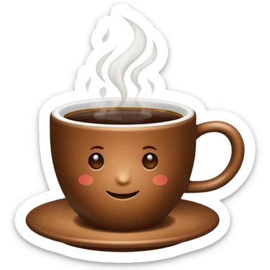 a cup of coffee sticker