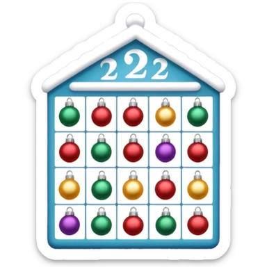 advent calendar sticker