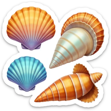 Sea shells sticker