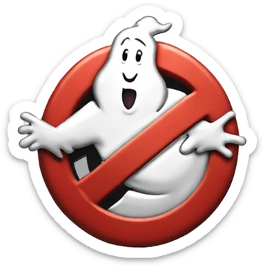 ghostbusters logo sticker