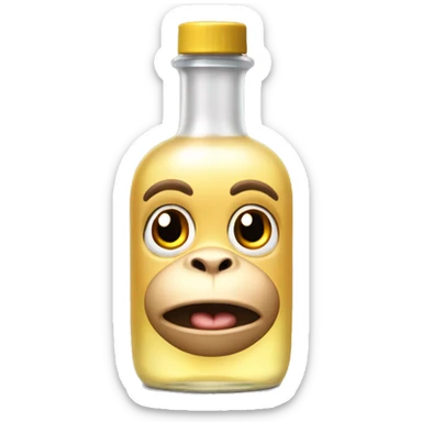 DRACOS'S Baby oil bottle with monkey face sticker