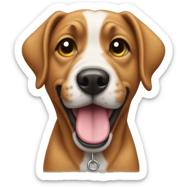 Dog wearing a doodie  sticker