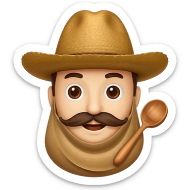 me puedes hacer un grano de café antropomorfo con bigote y sombrero 



 sticker