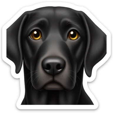 Black lab sticker