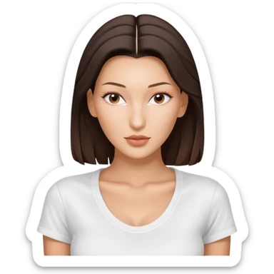 Bella hadid wear t-sihrt sticker