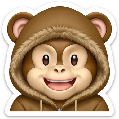 Bape Milo Monkey sticker