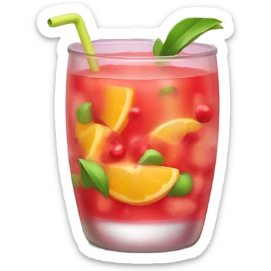 Colorful fruit punch  sticker