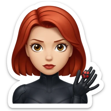 Marvels black widow  sticker