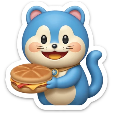 Doraemon Eating Dorayaki  sticker