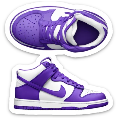 Purple Nike dunk  sticker