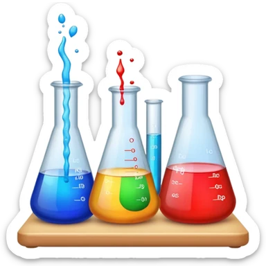 chemistry and lab work sticker