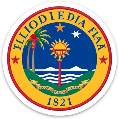 No the Florida flag  sticker