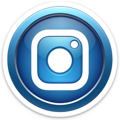 Check verificado de cuenta de Instagram redondo  sticker
