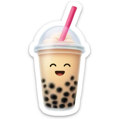 Bubble tea sticker