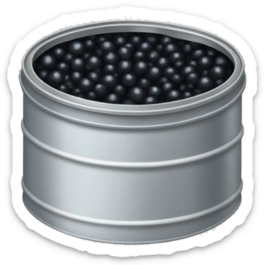 Caviar tin sticker