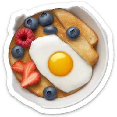 Breakfast bowl sticker