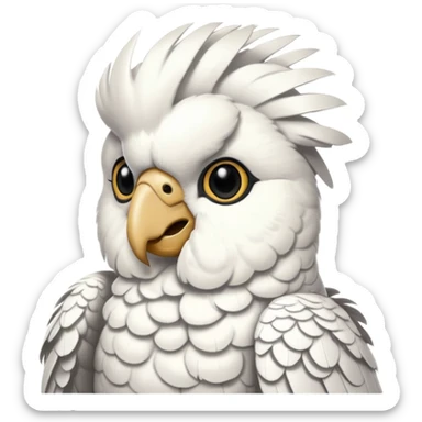 White Cockatoo sticker