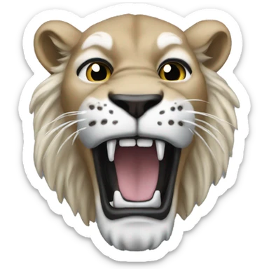 Detroit lion sticker