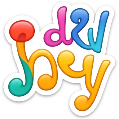 "Ranky" word with an abstract design sticker