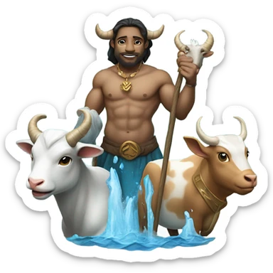 tauras capricorn aquarius sticker